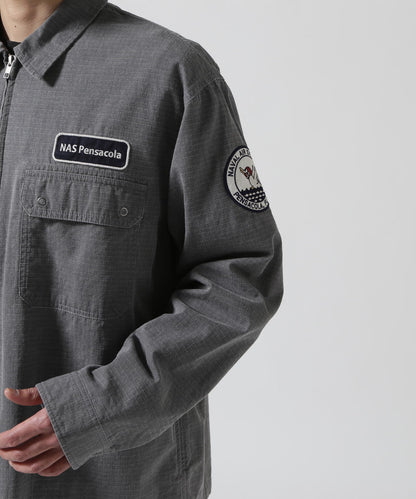 《直營店限定》PIGMENT ZIP UP JACKET / 顏料拉鍊夾克 / AVIREX / 阿維雷克斯