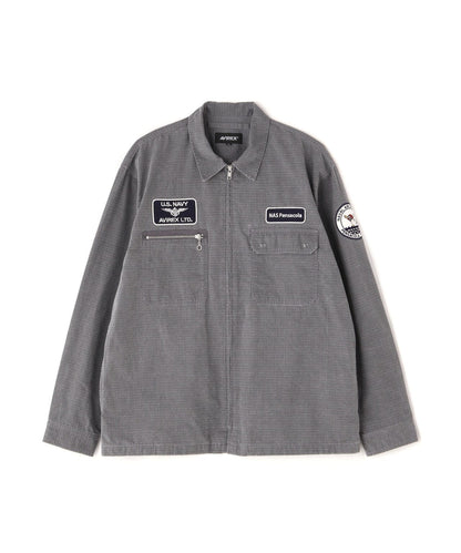 《直營店限定》PIGMENT ZIP UP JACKET / 顏料拉鍊夾克 / AVIREX / 阿維雷克斯