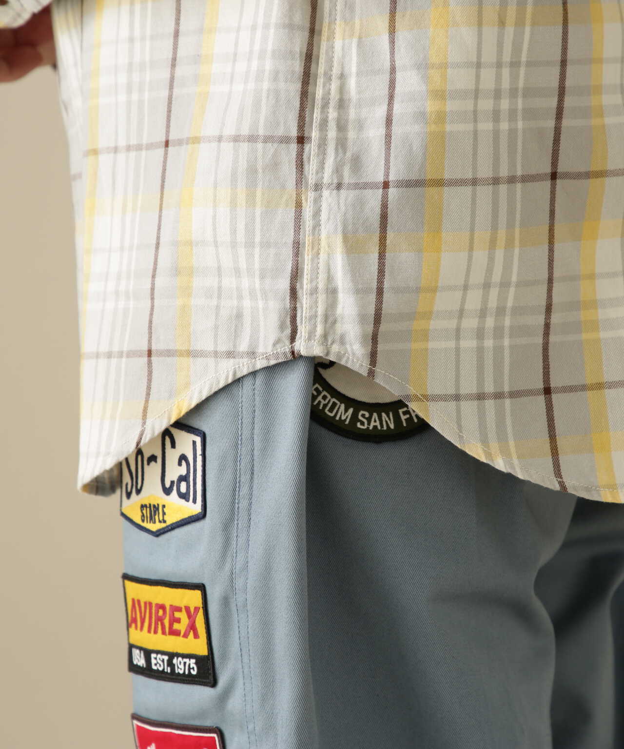 L/S CHECK WORK SHIRT Aviators Diner / 長袖格子工作襯衫 飛行員餐廳
