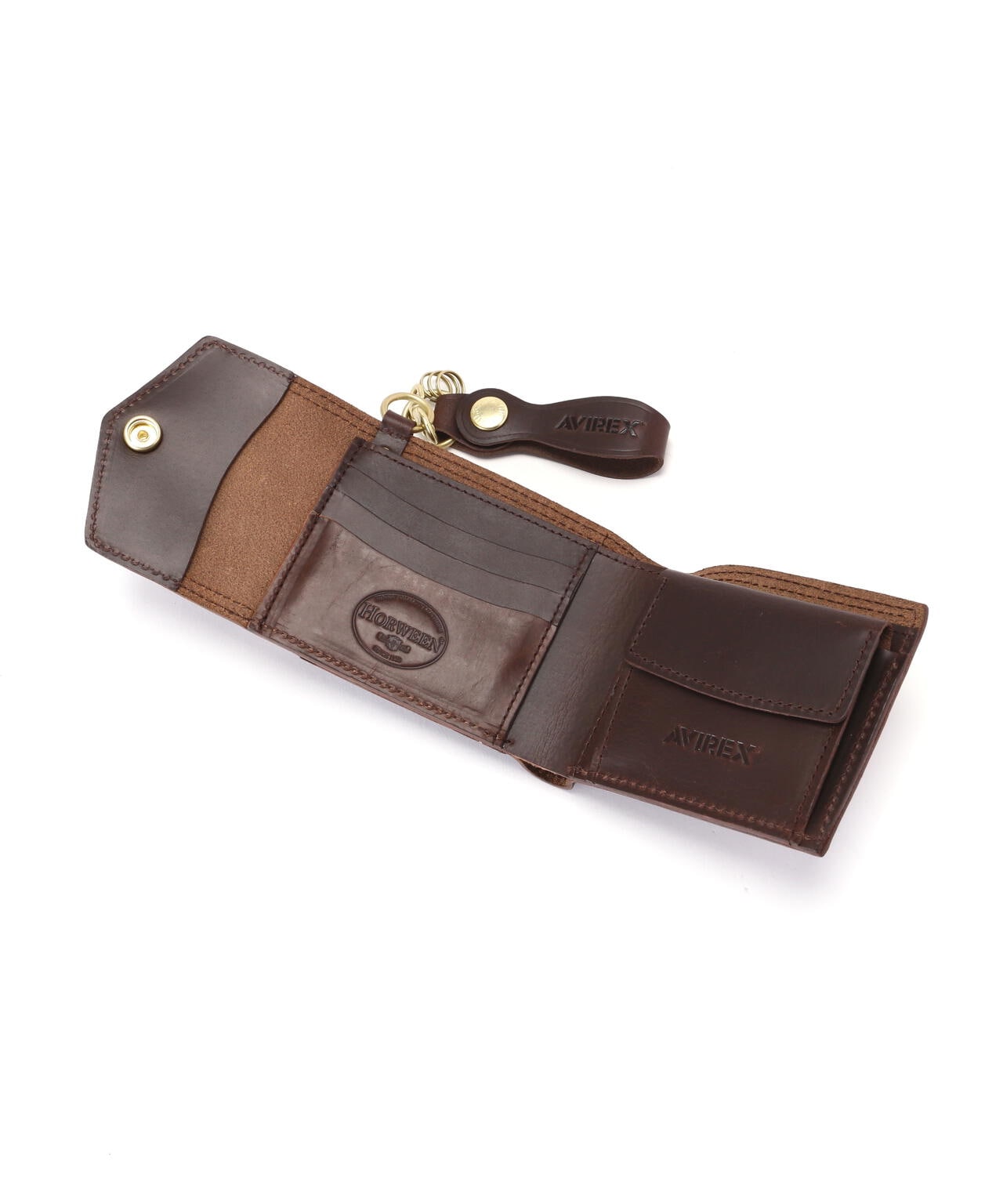 HORWEEN LEATHER TRIFOLD / 何文 皮革 三折錢包 / AVIREX / 阿維雷克斯