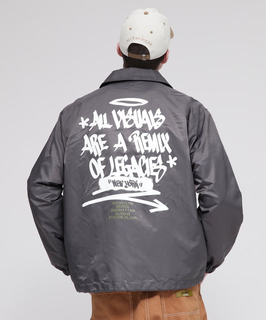 《直營店限定》TAGGING DESIGN COACH JACKET / 標籤設計教練夾克