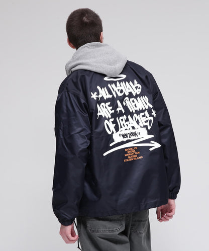 《直營店限定》TAGGING DESIGN COACH JACKET / 標籤設計教練夾克