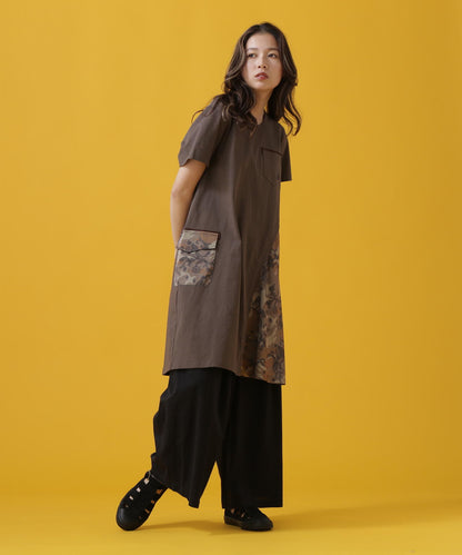CAMO×BANDANA PRINT ONEPIECE/ 迷彩×頭巾印花連衣裙