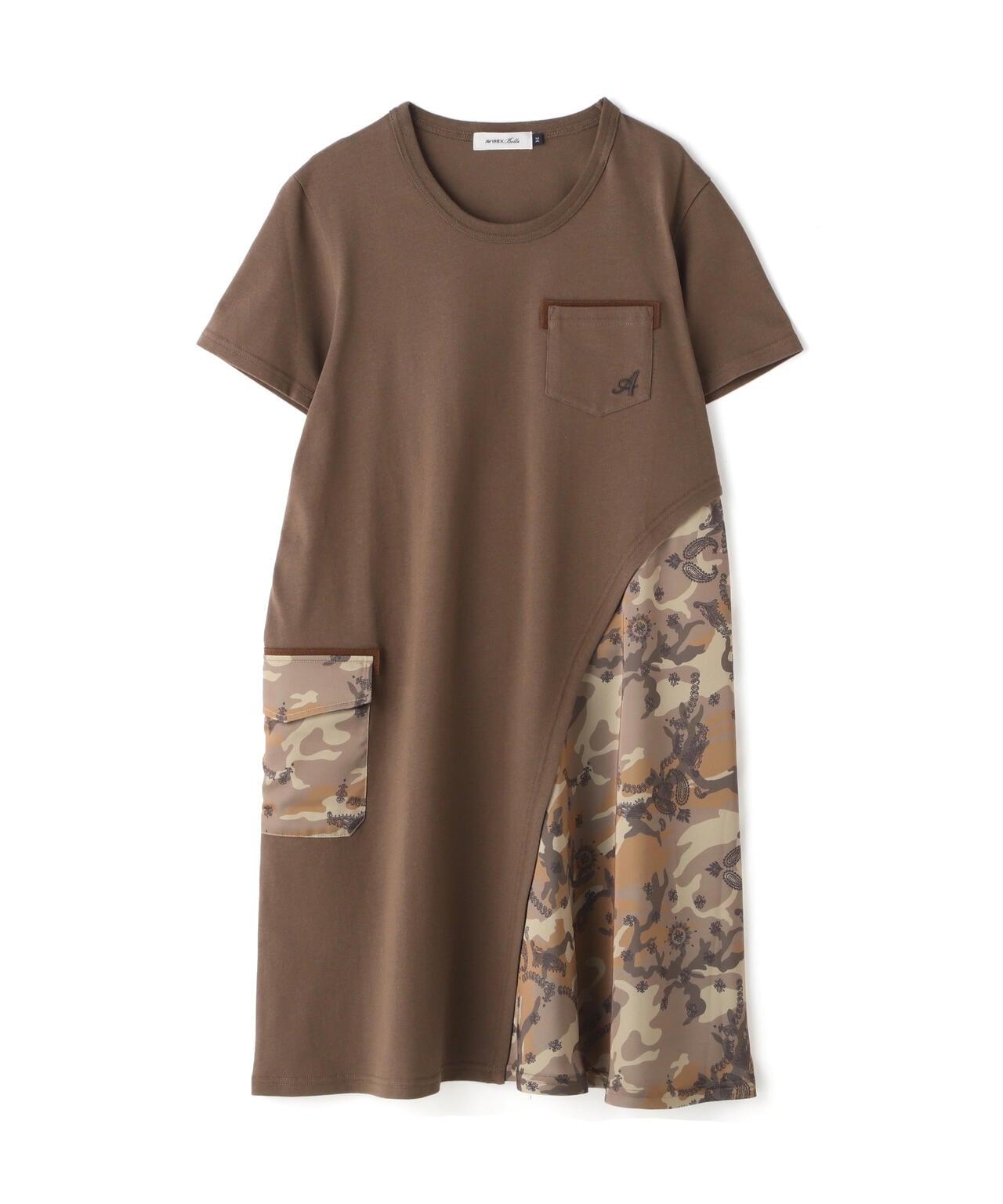 CAMO×BANDANA PRINT ONEPIECE/ 迷彩×頭巾印花連衣裙