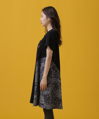 CAMO×BANDANA PRINT ONEPIECE/ 迷彩×頭巾印花連衣裙