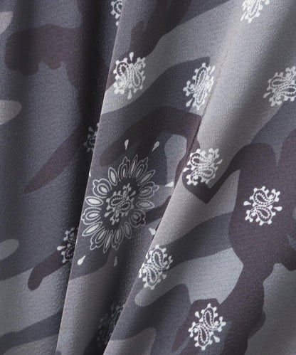 CAMO×BANDANA PRINT ONEPIECE/ 迷彩×頭巾印花連衣裙