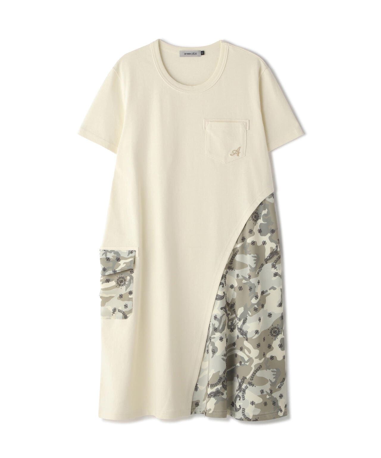 CAMO×BANDANA PRINT ONEPIECE/ 迷彩×頭巾印花連衣裙