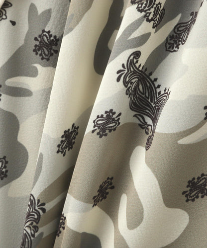 CAMO×BANDANA PRINT ONEPIECE/ 迷彩×頭巾印花連衣裙