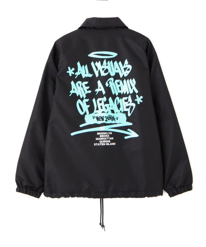 《直營店限定》TAGGING DESIGN COACH JACKET / 標籤設計教練夾克