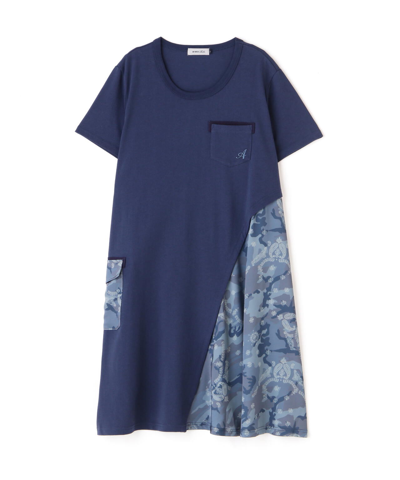 CAMO×BANDANA PRINT ONEPIECE/ 迷彩×頭巾印花連衣裙