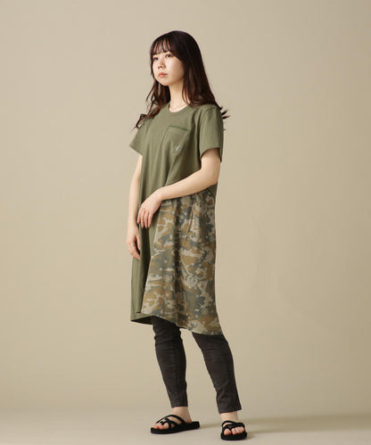 CAMO×BANDANA PRINT ONEPIECE/ 迷彩×頭巾印花連衣裙