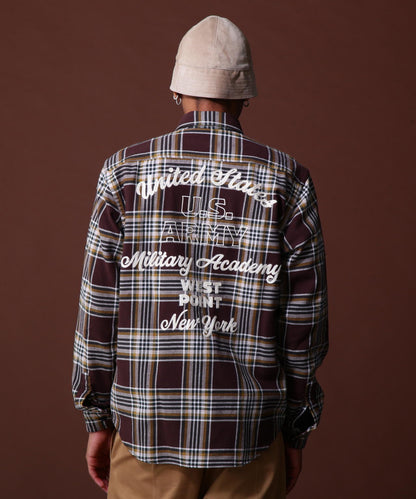 《COLLECTION》COTTON CHECK EMBROIDERY SHIRT