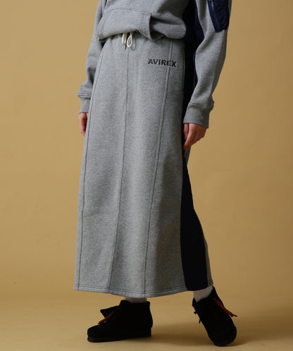 《&DEPOT限定》衛衣拼接長裙/ SWEAT COMBI LONG SKIRT