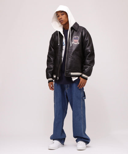 《AVIREX × XLARGE》SIGNATURE VARSITY JACKET / 簽名款棒球夾克