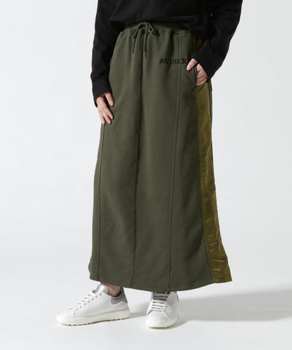 《&DEPOT限定》衛衣拼接長裙/ SWEAT COMBI LONG SKIRT