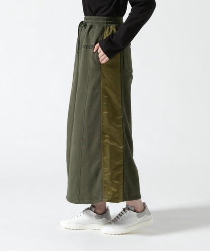 《&DEPOT限定》衛衣拼接長裙/ SWEAT COMBI LONG SKIRT