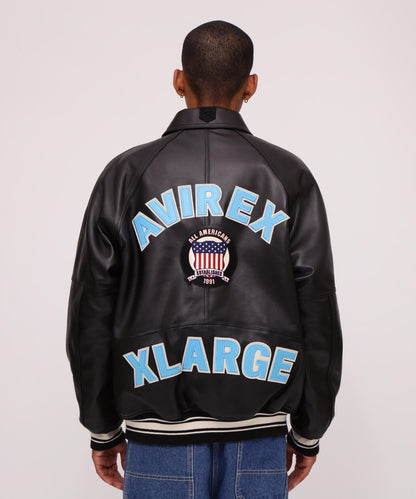 《AVIREX × XLARGE》SIGNATURE VARSITY JACKET / 簽名款棒球夾克