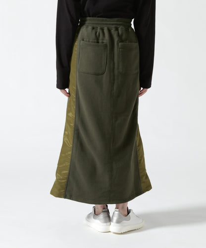《&DEPOT限定》衛衣拼接長裙/ SWEAT COMBI LONG SKIRT