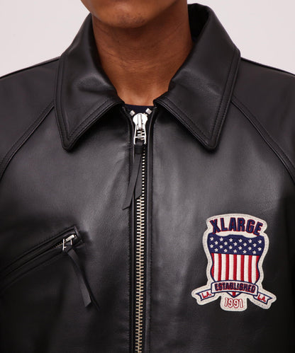 《AVIREX × XLARGE》SIGNATURE VARSITY JACKET / 簽名款棒球夾克