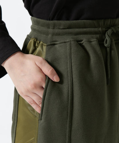 《&DEPOT限定》衛衣拼接長裙/ SWEAT COMBI LONG SKIRT