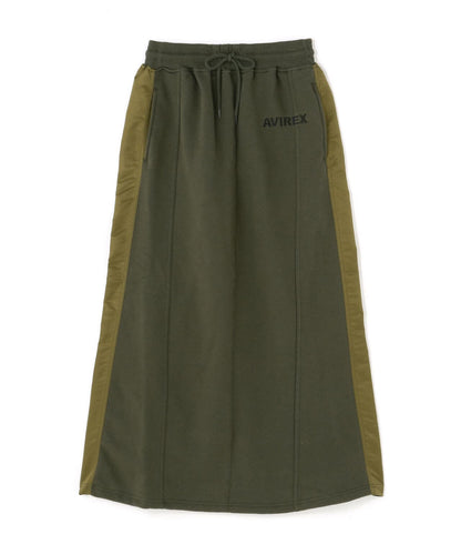 《&DEPOT限定》衛衣拼接長裙/ SWEAT COMBI LONG SKIRT