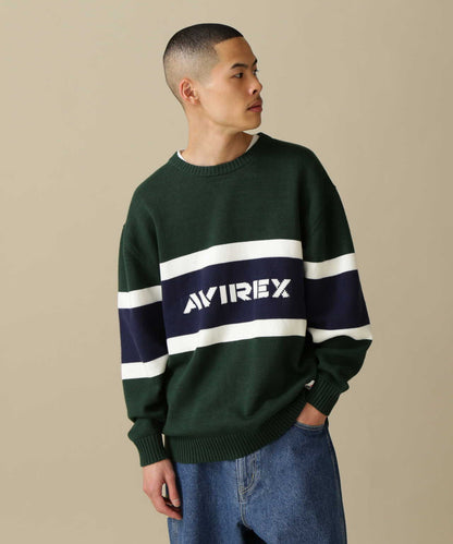 PANELLED BORDER LOGO KNIT / 面板邊框標誌針織衫