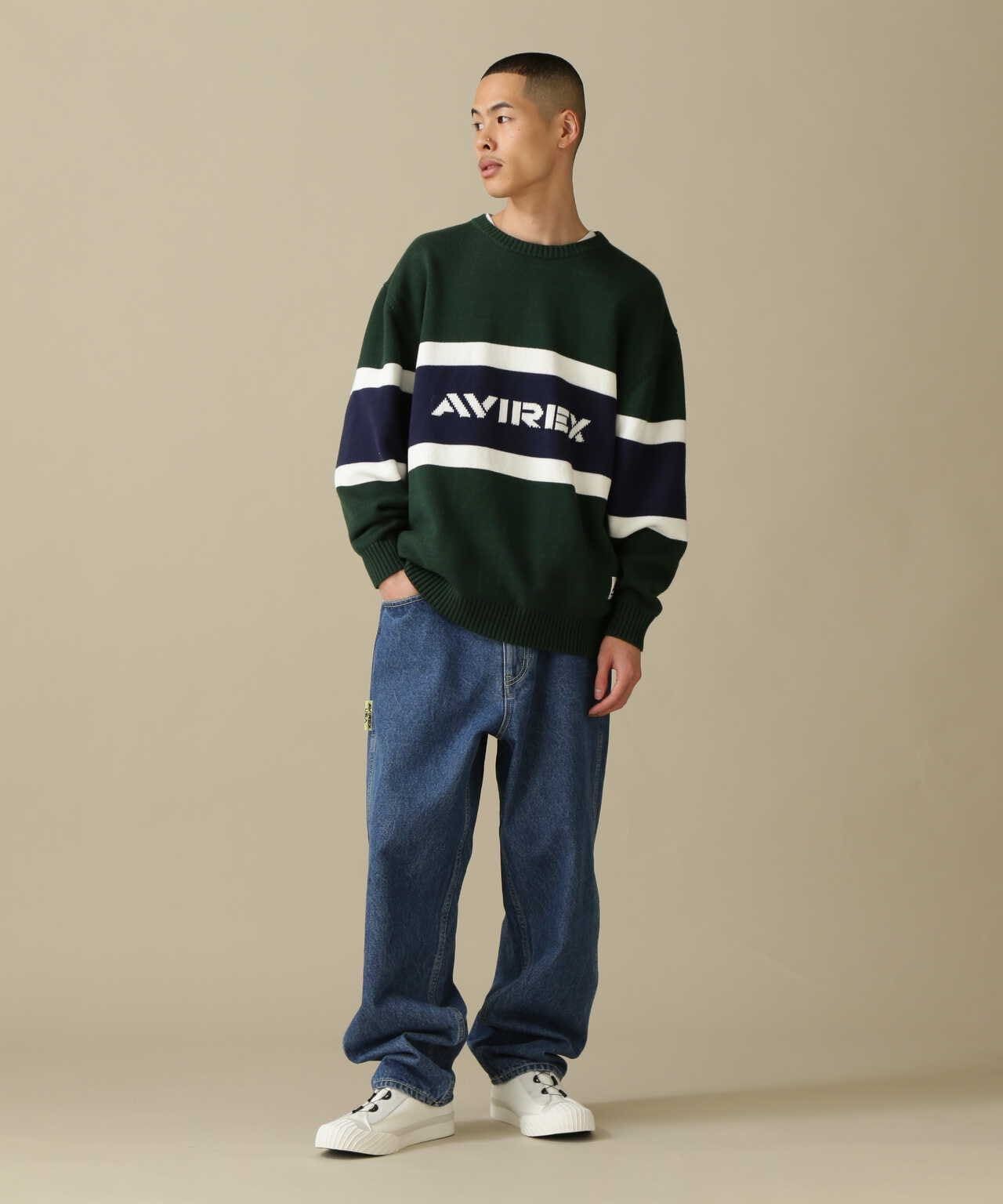 PANELLED BORDER LOGO KNIT / 面板邊框標誌針織衫