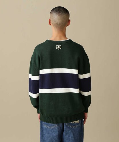 PANELLED BORDER LOGO KNIT / 面板邊框標誌針織衫