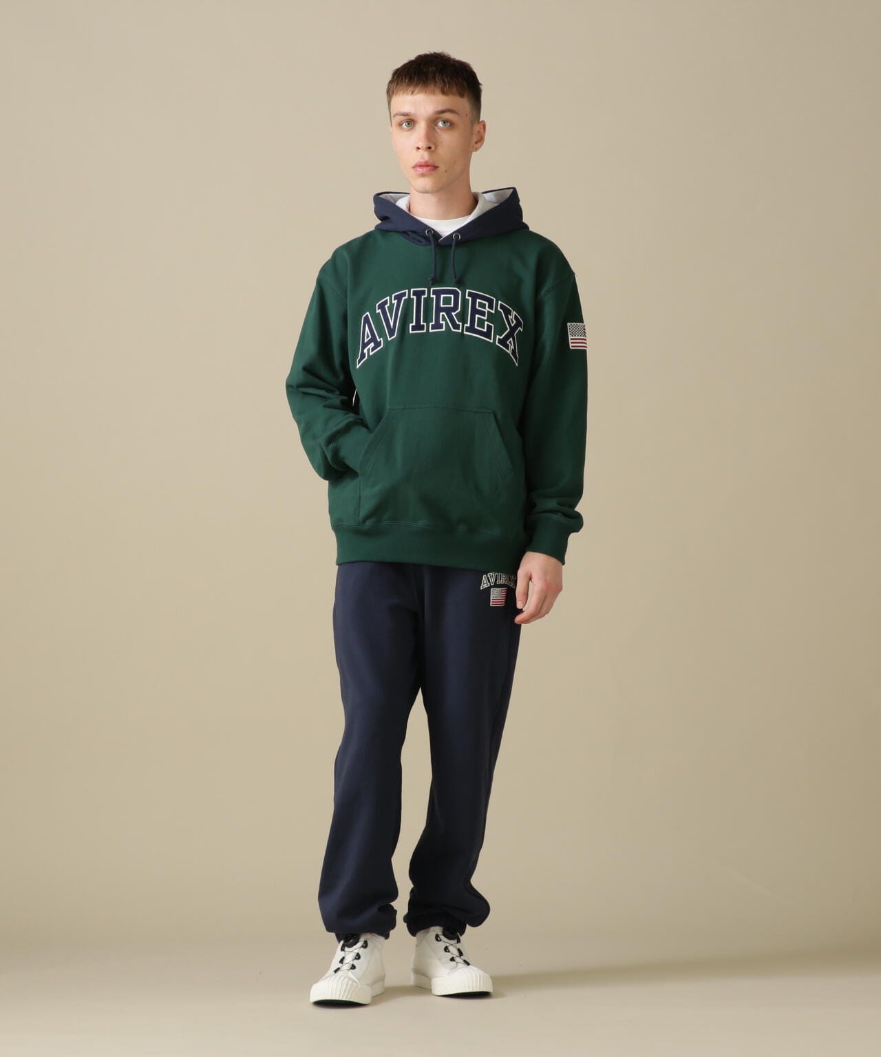 ARCH LOGO COLOR HOOD L/S PARKA/拱形標誌彩色連帽長袖連帽外套