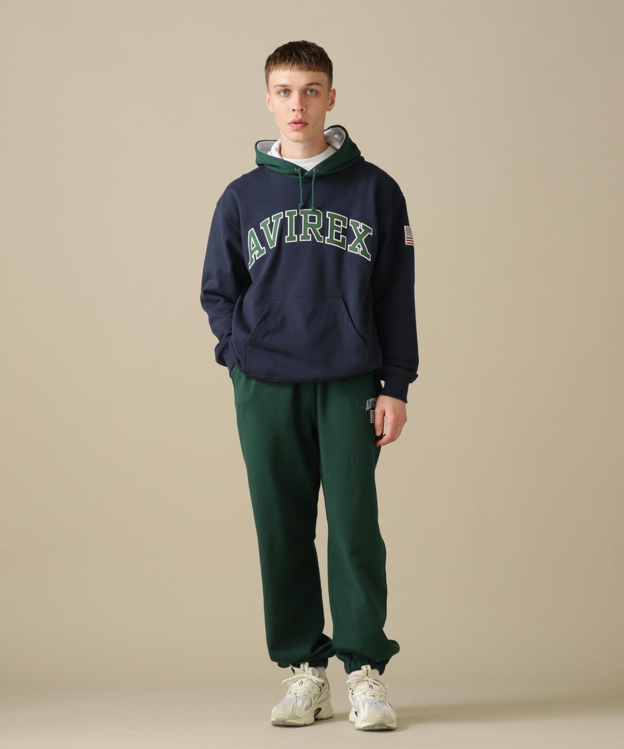 ARCH LOGO COLOR HOOD L/S PARKA/拱形標誌彩色連帽長袖連帽外套
