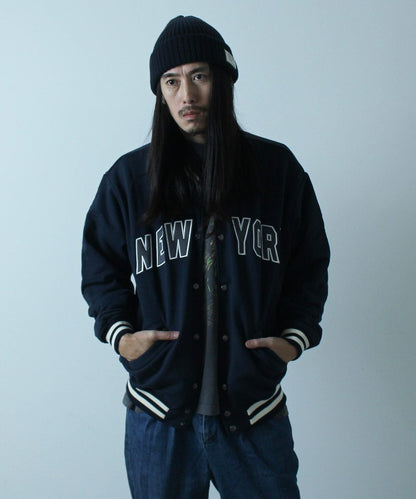 【＆DEPOT限定】SWEAT STADIUM JACKET 'AVIREX NYC' / 棉質體育場夾克 'AVIREX NYC' / スウェット スタジアム ジャケット