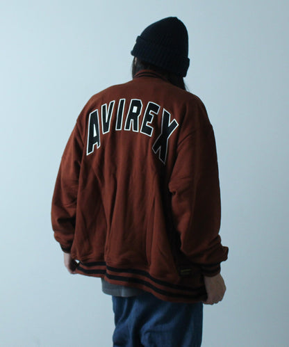 【＆DEPOT限定】SWEAT STADIUM JACKET 'AVIREX NYC' / 棉質體育場夾克 'AVIREX NYC' / スウェット スタジアム ジャケット