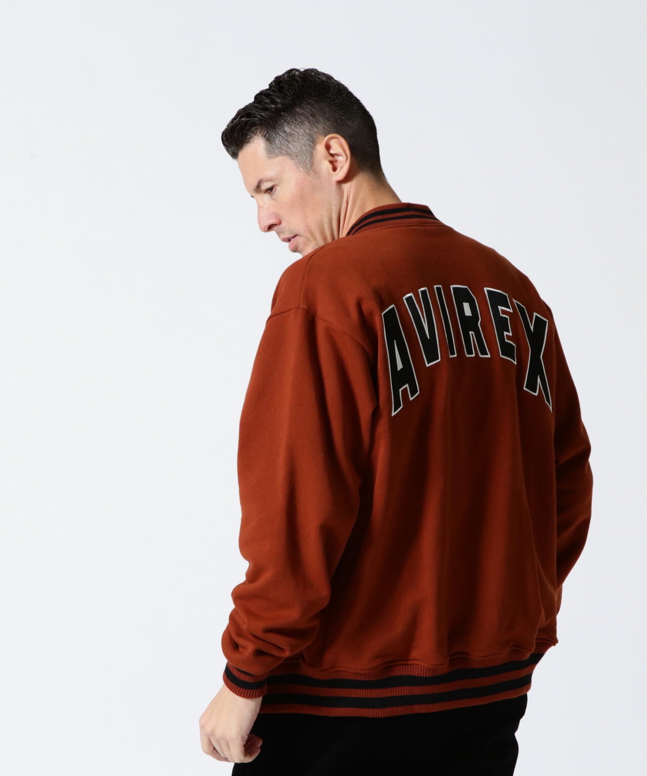 【＆DEPOT限定】SWEAT STADIUM JACKET 'AVIREX NYC' / 棉質體育場夾克 'AVIREX NYC' / スウェット スタジアム ジャケット