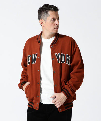 【＆DEPOT限定】SWEAT STADIUM JACKET 'AVIREX NYC' / 棉質體育場夾克 'AVIREX NYC' / スウェット スタジアム ジャケット