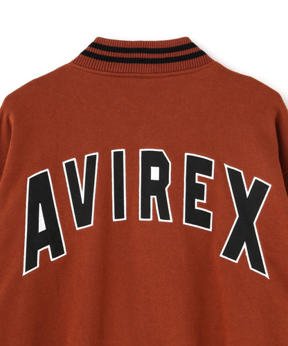 【＆DEPOT限定】SWEAT STADIUM JACKET 'AVIREX NYC' / 棉質體育場夾克 'AVIREX NYC' / スウェット スタジアム ジャケット
