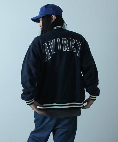 【＆DEPOT限定】SWEAT STADIUM JACKET 'AVIREX NYC' / 棉質體育場夾克 'AVIREX NYC' / スウェット スタジアム ジャケット