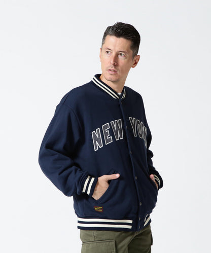 【＆DEPOT限定】SWEAT STADIUM JACKET 'AVIREX NYC' / 棉質體育場夾克 'AVIREX NYC' / スウェット スタジアム ジャケット