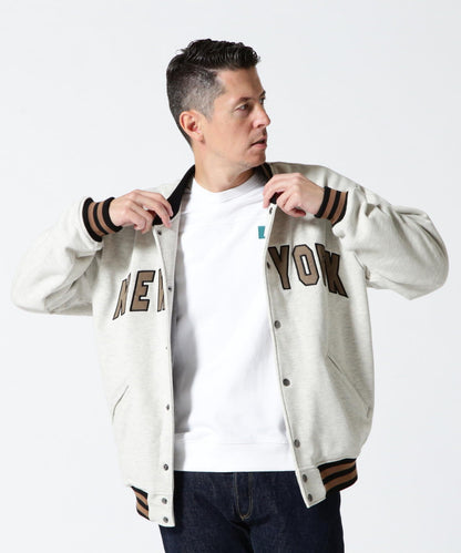 【＆DEPOT限定】SWEAT STADIUM JACKET 'AVIREX NYC' / 棉質體育場夾克 'AVIREX NYC' / スウェット スタジアム ジャケット
