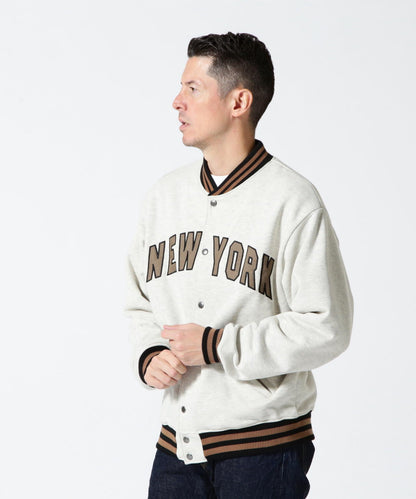 【＆DEPOT限定】SWEAT STADIUM JACKET 'AVIREX NYC' / 棉質體育場夾克 'AVIREX NYC' / スウェット スタジアム ジャケット