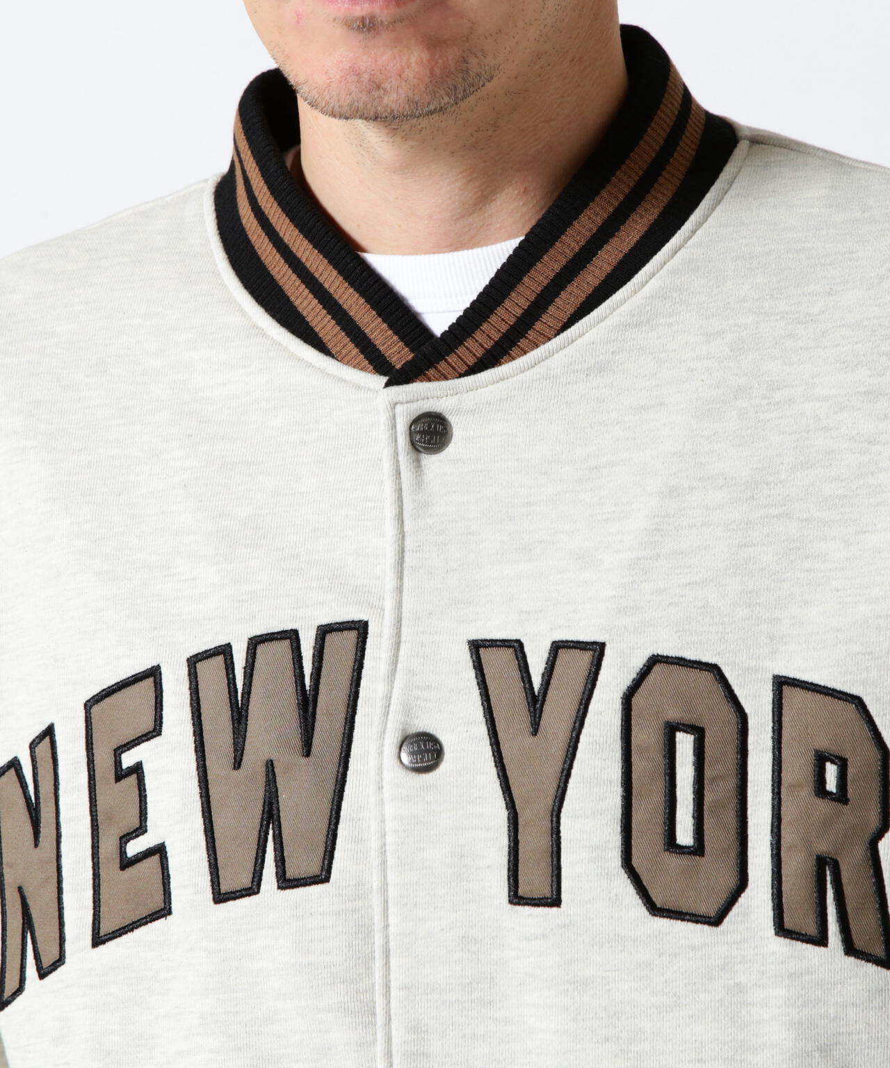 【＆DEPOT限定】SWEAT STADIUM JACKET 'AVIREX NYC' / 棉質體育場夾克 'AVIREX NYC' / スウェット スタジアム ジャケット