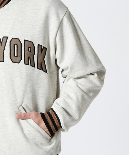 【＆DEPOT限定】SWEAT STADIUM JACKET 'AVIREX NYC' / 棉質體育場夾克 'AVIREX NYC' / スウェット スタジアム ジャケット