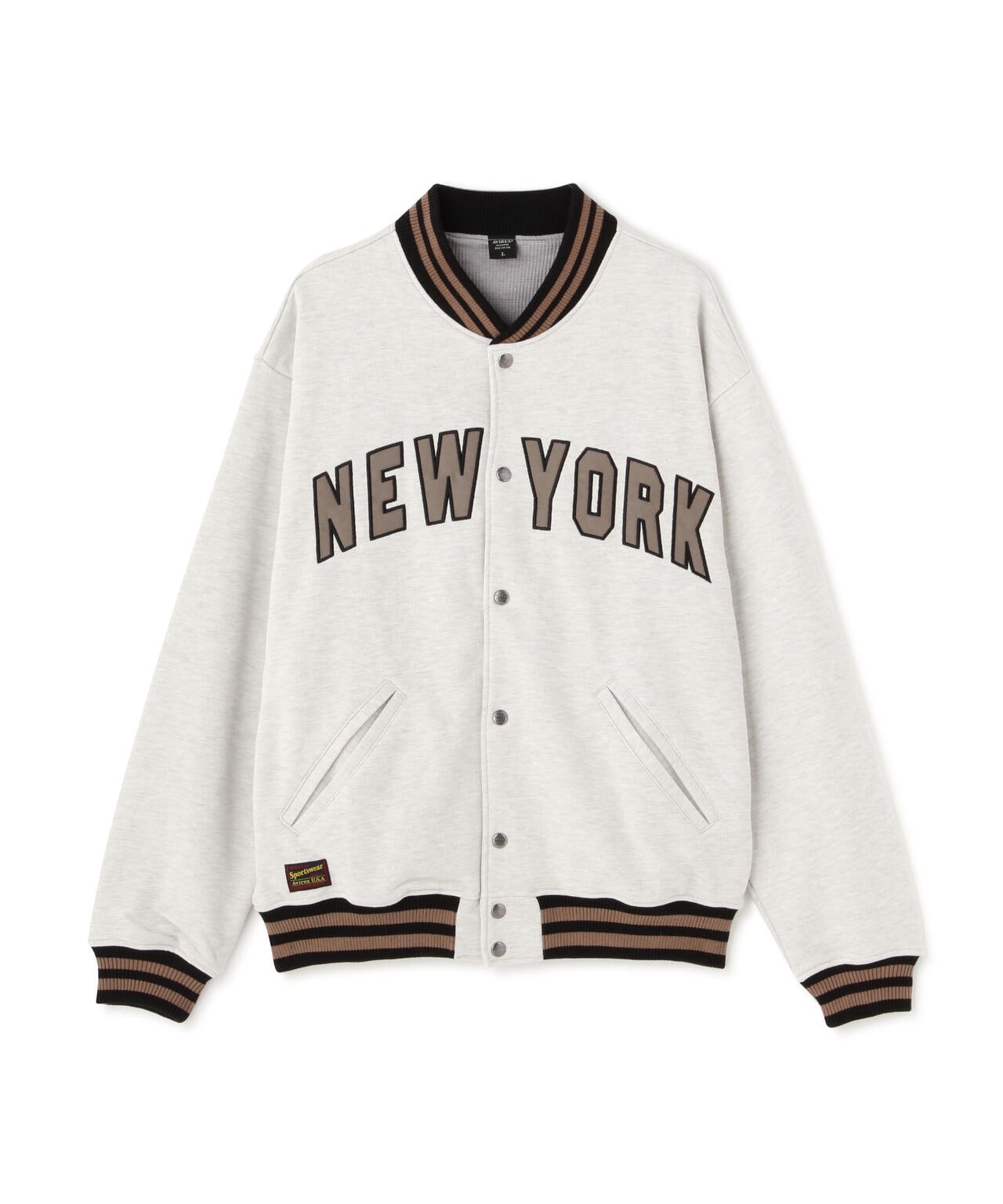 【＆DEPOT限定】SWEAT STADIUM JACKET 'AVIREX NYC' / 棉質體育場夾克 'AVIREX NYC' / スウェット スタジアム ジャケット