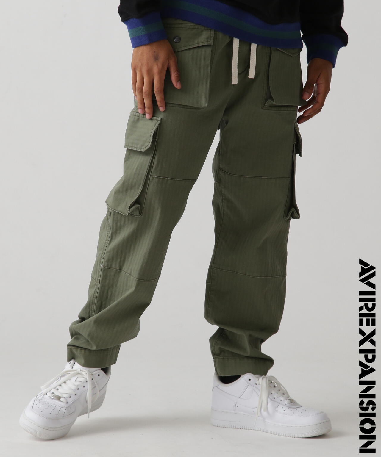 《AVIREX × EXPANSION》STRETCH BUSH CARGO PANTS / 伸縮布什口袋褲