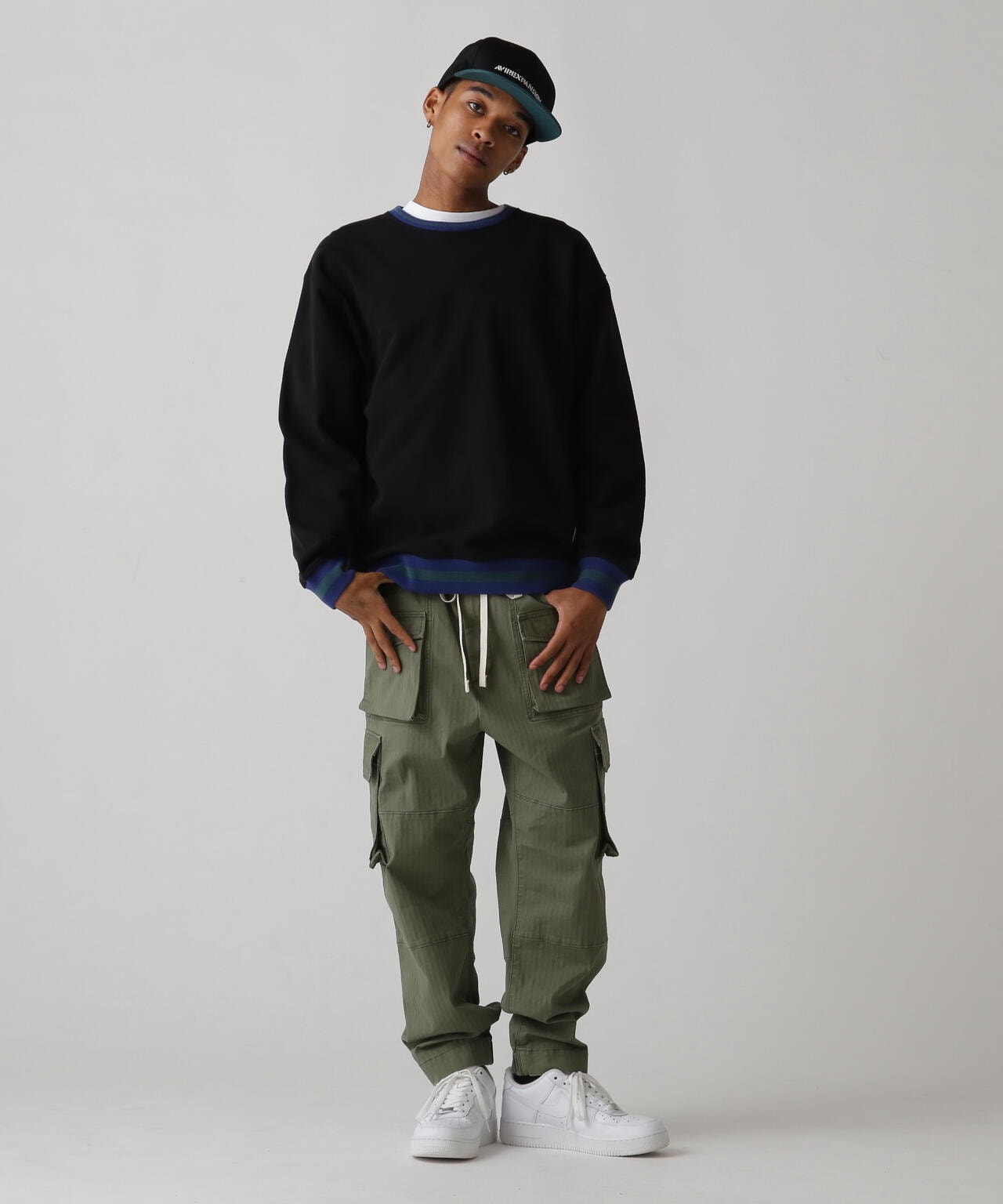 《AVIREX × EXPANSION》STRETCH BUSH CARGO PANTS / 伸縮布什口袋褲