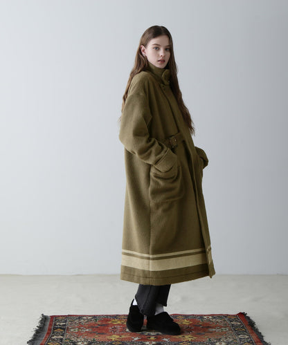 SLIVER KNIT LONG COAT/銀色針織長款大衣