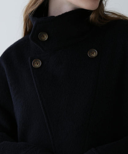 SLIVER KNIT LONG COAT/銀色針織長款大衣