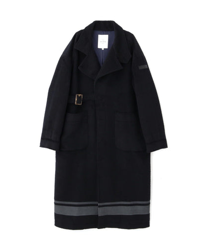 SLIVER KNIT LONG COAT/銀色針織長款大衣