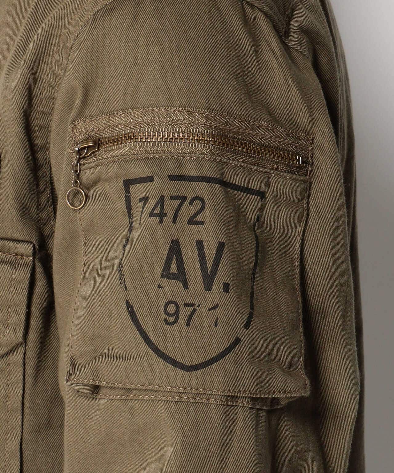 AVIREX/阿維雷克斯/FATIGUE KHAKI SHIRT/長袖迷彩卡其色襯衫