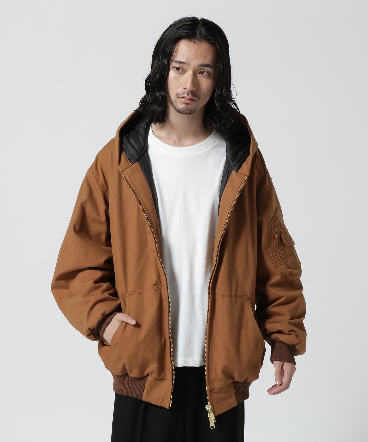 Sasquatchfabrix./Sasquatchfabrix PUFF WORK HOODIE “BIGNESS"