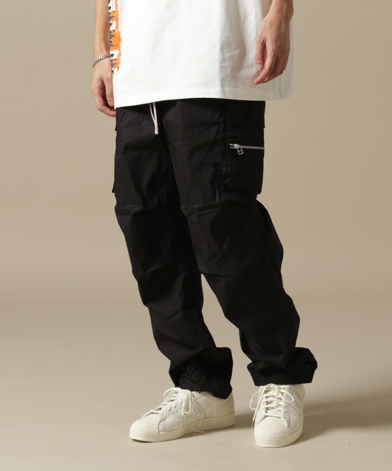 DankeSchon/PREMIUM PAPER COATING CARGO PANTS